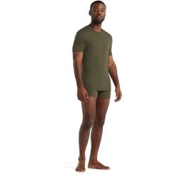 Icebreaker Anatomica SS Crew Top Men loden -Ski & Thermal Underwear Tops Sales Store icebreaker anatomica ss crew top men loden 4