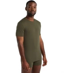 Icebreaker Anatomica SS Crew Top Men loden -Ski & Thermal Underwear Tops Sales Store icebreaker anatomica ss crew top men loden 5