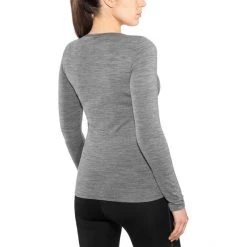 Icebreaker Siren LS Sweetheart Top Women gritstone hthr -Ski & Thermal Underwear Tops Sales Store icebreaker siren alusvaatteet naiset gritstone hthr 2