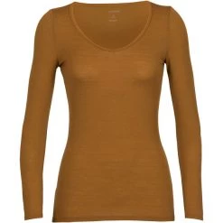Icebreaker Siren LS Sweetheart Top Women clove