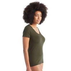 Icebreaker Siren SS Sweetheart Top Women loden -Ski & Thermal Underwear Tops Sales Store icebreaker siren ss sweetheart top women loden 5