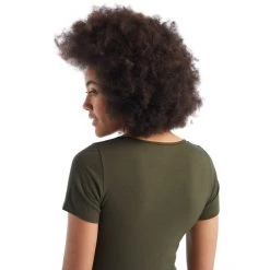 Icebreaker Siren SS Sweetheart Top Women loden -Ski & Thermal Underwear Tops Sales Store icebreaker siren ss sweetheart top women loden 6