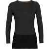 Icebreaker ZoneKnit 200 LS Crew Shirt Women jet heather/black/metro heather/cb -Ski & Thermal Underwear Tops Sales Store icebreaker zoneknit 200 ls crew shirt women jet heather black metro heather cb 1