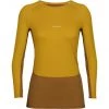 Icebreaker ZoneKnit 200 LS Crew Shirt Women silent gold/clove/snow/cb -Ski & Thermal Underwear Tops Sales Store icebreaker zoneknit 200 ls crew shirt women silent gold clove snow cb 1