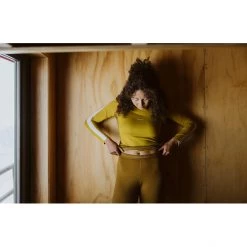 Icebreaker ZoneKnit 200 LS Crew Shirt Women silent gold/clove/snow/cb -Ski & Thermal Underwear Tops Sales Store icebreaker zoneknit 200 ls crew shirt women silent gold clove snow cb 6