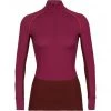 Icebreaker ZoneKnit 260 LS Half Zip Shirt Women cherry/espresso/flash/cb -Ski & Thermal Underwear Tops Sales Store icebreaker zoneknit 260 ls half zip shirt women cherry espresso flash cb 1