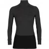 Icebreaker ZoneKnit 260 LS Half Zip Shirt Women jet heather/black/metro heather/cb -Ski & Thermal Underwear Tops Sales Store icebreaker zoneknit 260 ls half zip shirt women jet heather black metro heather cb 1