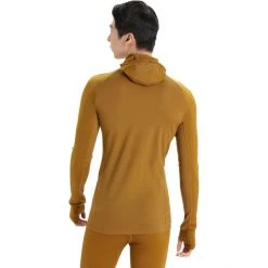 Icebreaker ZoneKnit Insulated LS Hoodie Men clove -Ski & Thermal Underwear Tops Sales Store icebreaker zoneknit insulated ls hoodie men clove 3