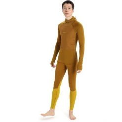 Icebreaker ZoneKnit Insulated LS Hoodie Men clove -Ski & Thermal Underwear Tops Sales Store icebreaker zoneknit insulated ls hoodie men clove 4