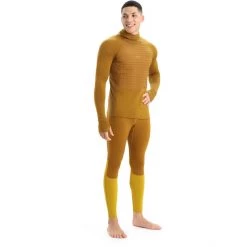 Icebreaker ZoneKnit Insulated LS Hoodie Men clove -Ski & Thermal Underwear Tops Sales Store icebreaker zoneknit insulated ls hoodie men clove 6