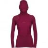 Icebreaker ZoneKnit Insulated LS Hoodie Women cherry -Ski & Thermal Underwear Tops Sales Store icebreaker zoneknit insulated ls hoodie women cherry 1
