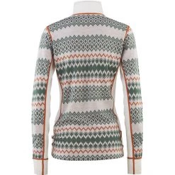 Kari Traa Agnes Half Zip Shirt Women natural white -Ski & Thermal Underwear Tops Sales Store kari traa agnes half zip shirt women natural white 2