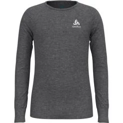 Ski & Thermal Underwear Tops Sales Store 16 Odlo Active Warm Plus Top Crew Neck L/S Kids odlo steel grey melange