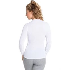 Odlo Active Warm Plus Top Crew Neck L/S Women white -Ski & Thermal Underwear Tops Sales Store odlo active warm eco top crew neck l s women white 4