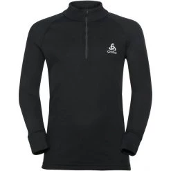 Ski & Thermal Underwear Tops Sales Store 9 Odlo Active Warm Plus Top Turtle Neck L/S Half-Zip Kids black