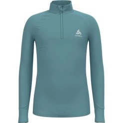 Ski & Thermal Underwear Tops Sales Store 5 Odlo Active Warm Plus Top Turtle Neck L/S Half-Zip Kids reef waters