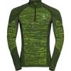 Odlo Blackcomb Eco LS Halfzip Baselayer Turtle Neck Top Men lime green/space dye -Ski & Thermal Underwear Tops Sales Store odlo blackcomb eco ls halfzip baselayer turtle neck top men lime green space dye 1