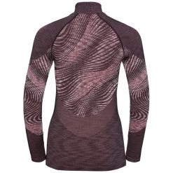Odlo Blackcomb Plus Top Turtle Neck L/S Half-Zip Women black/space dye -Ski & Thermal Underwear Tops Sales Store odlo blackcomb eco top turtle neck l s half zip women black space dye 2