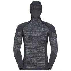 Odlo Blackcomb Plus Top with Face Mask L/S Men black/space dye