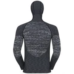 Odlo Blackcomb Plus Top with Face Mask L/S Men black/space dye -Ski & Thermal Underwear Tops Sales Store odlo blackcomb eco top with face mask l s men black space dye 3