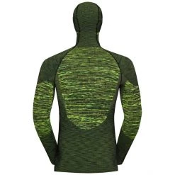 Odlo Blackcomb Plus Top with Face Mask L/S Men lime green/space dye -Ski & Thermal Underwear Tops Sales Store odlo blackcomb plus top with face mask l s men lime green space dye 2