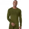 Odlo Kinship Performance Wool 200 LS Baselayer Crew Neck Top Men avocado melange