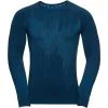 Odlo Kinship Performance Wool 200 LS Baselayer Crew Neck Top Men blue wing teal melange -Ski & Thermal Underwear Tops Sales Store odlo kinship performance wool 200 ls baselayer crew neck top men blue wing teal melange 1