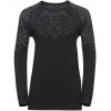 Odlo Kinship Performance Wool 200 LS Baselayer Crew Neck Top Women black melange -Ski & Thermal Underwear Tops Sales Store odlo kinship performance wool 200 ls baselayer crew neck top women black melange 1
