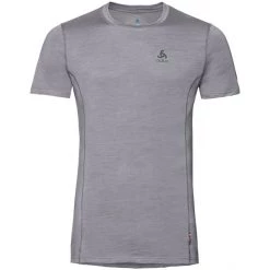 Odlo Merino 130 Top Crew Neck S/S Men grey melange