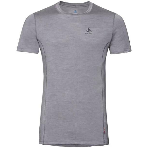 Odlo Merino 130 Top Crew Neck S/S Men grey melange 3 Odlo Merino 130 Top Crew Neck S/S Men grey melange