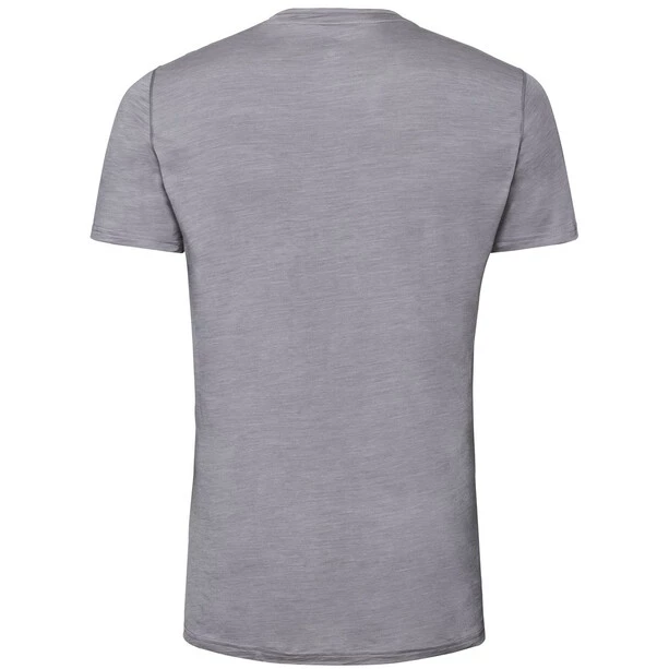 Odlo Merino 130 Top Crew Neck S/S Men grey melange 4 Odlo Merino 130 Top Crew Neck S/S Men grey melange - Image 2