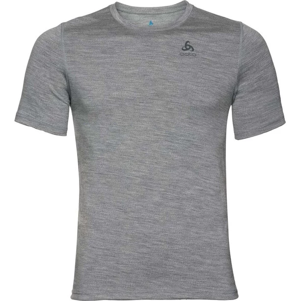 Odlo Natural Merino Crew Neck SS Shirt Men grey melange/grey melange 3 Odlo Natural Merino Crew Neck SS Shirt Men grey melange/grey melange