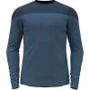 Odlo Revelstoke Performance Wool 150 LS Baselayer Crew Neck Top Men blue wing teal melange /indigo bunting -Ski & Thermal Underwear Tops Sales Store odlo revelstoke performance wool 150 ls baselayer crew neck top men blue wing teal melange indigo bunting 1