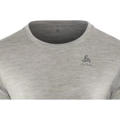 Odlo Suw Natural LS Top Crew Men grey melange-grey melange -Ski & Thermal Underwear Tops Sales Store odlo suw natural alusvaatteet miehet grey melange grey melange 4