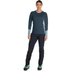 Rab Syncrino Base LS Tee Women orion blue -Ski & Thermal Underwear Tops Sales Store rab syncrino base ls tee women orion blue 5