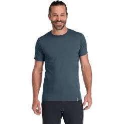 Rab Syncrino Base Tee Men orion blue -Ski & Thermal Underwear Tops Sales Store rab syncrino base tee men orion blue 3