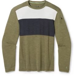 Smartwool Merino 250 Colorblock Baselayer Crew Top Boxed Men winter moss heather