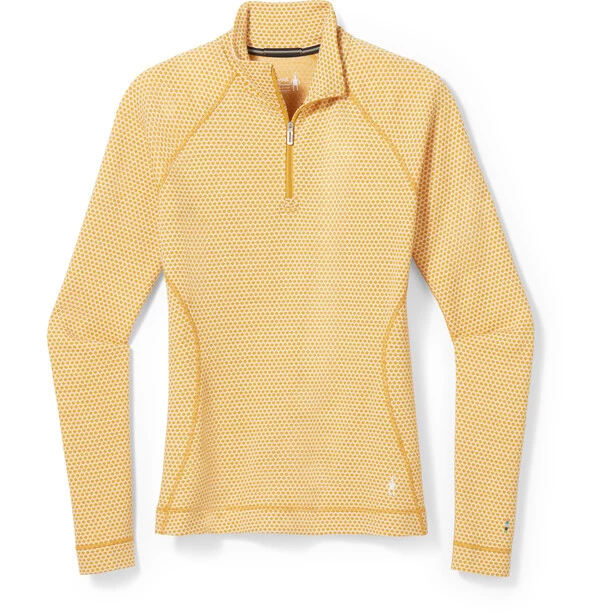 Smartwool Merino 250 Pattern Baselayer 1/4 Zip Top Boxed Women honey gold dot 3 Smartwool Merino 250 Pattern Baselayer 1/4 Zip Top Boxed Women honey gold dot