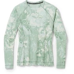 Smartwool Merino 250 Pattern Baselayer Crew Top Boxed Women jade marble