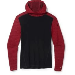 Smartwool Merino Baselayer Rib Hoodie Boxed Men rythmic red