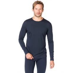 Super.natural Base 175 LS Shirt Men navy blazer -Ski & Thermal Underwear Tops Sales Store supernatural base 175 ls shirt men navy blazer 3