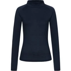 Super.natural Base 175 Turtle Neck Women navy blazer