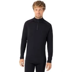 Super.natural Base 230 1/4 Zip Shirt Men jet black -Ski & Thermal Underwear Tops Sales Store supernatural base 230 1 4 zip shirt men jet black 3
