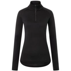Super.natural Base 230 1/4 Zip Shirt Women jet black