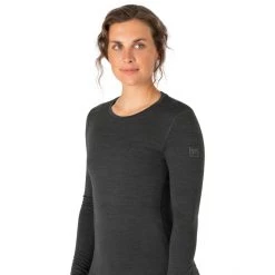 Super.natural Base 230 Crew Neck Women pirate grey melange -Ski & Thermal Underwear Tops Sales Store supernatural base 230 crew neck women pirate grey melange 4