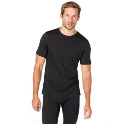 Super.natural Base 140 Tee Men jet black -Ski & Thermal Underwear Tops Sales Store supernatural base tee 140 miehet jet black 3