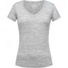 Super.natural BASE V-NECK TEE 140 Women ash melange