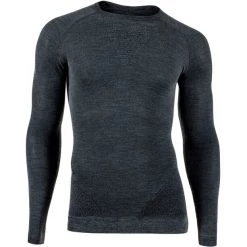 UYN Fusyon Cashmere UW LS Shirt Men grey rock/black
