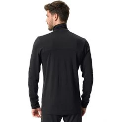 VAUDE Monviso Wool Half-Zip LS T-Shirt Men black -Ski & Thermal Underwear Tops Sales Store vaude monviso wool halfzip ls t shirt men black 4