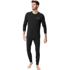 VAUDE Monviso Wool LS T-Shirt Men black -Ski & Thermal Underwear Tops Sales Store vaude monviso wool ls t shirt men black 5